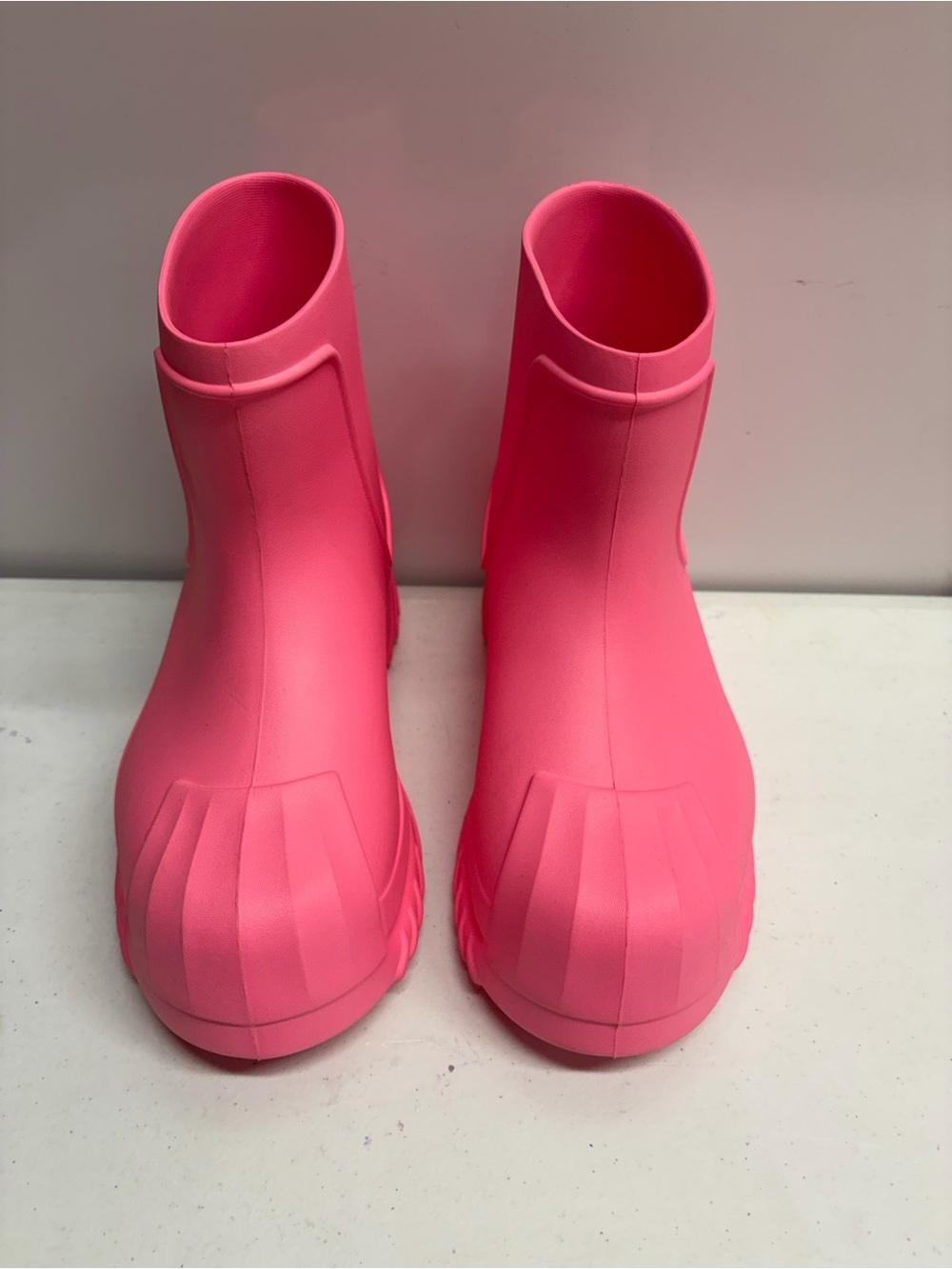 adidas Kids Pink Slip-On Rain Boots
